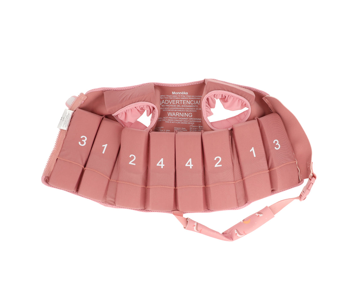 Chaleco de flotación Ballena rosa 2-3 años