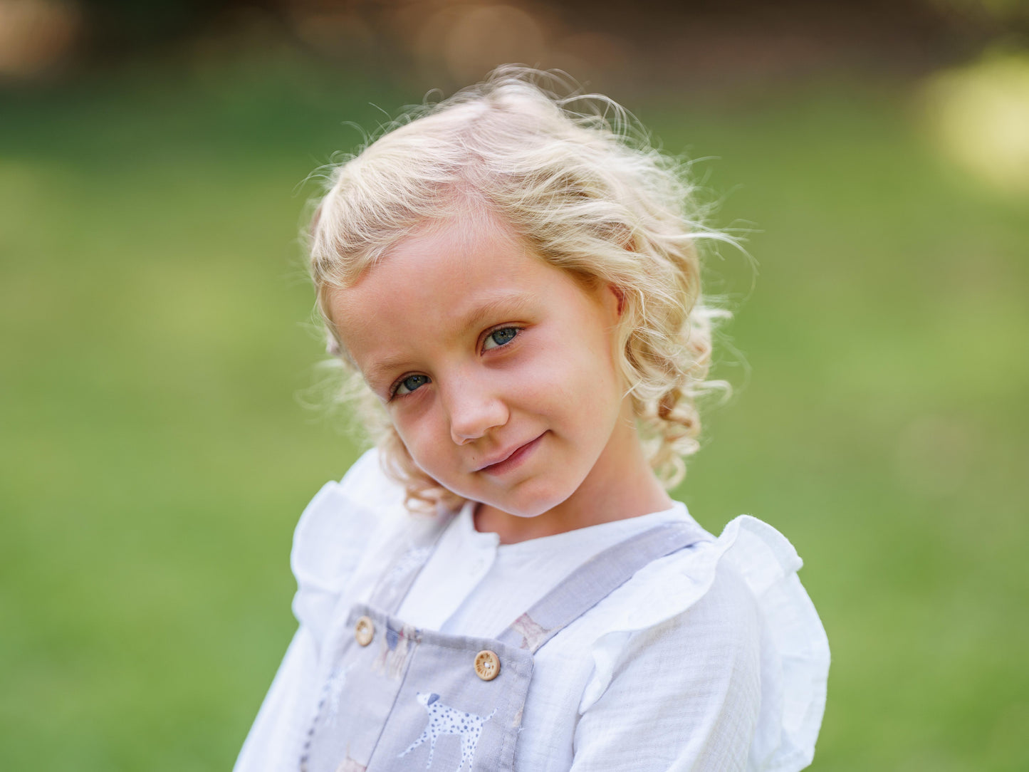 Camisa de niña bambula blanca