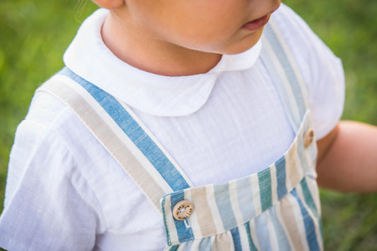 Camisa Bambula Blanca cuello bebé