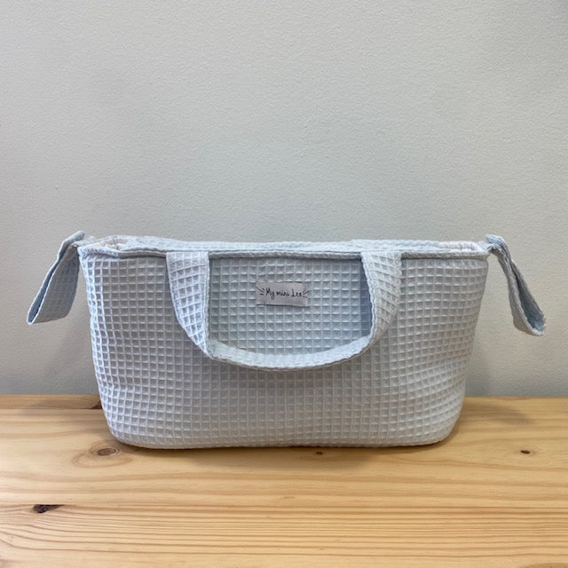 Bolsa de Carro mini waffle azul cielo
