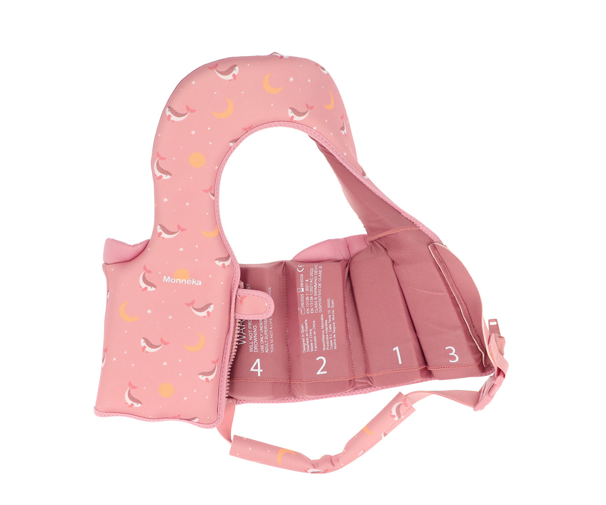Chaleco de flotación Ballena Rosa 1-2 años