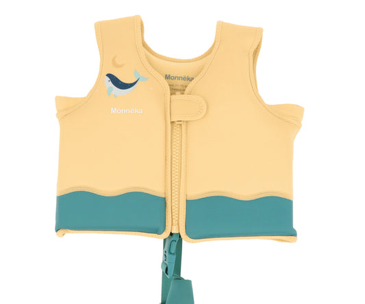 Chaleco de flotación Ballena verde 2-3 años