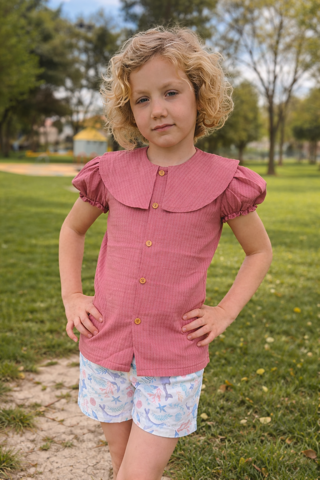 Camisa de niña Helado