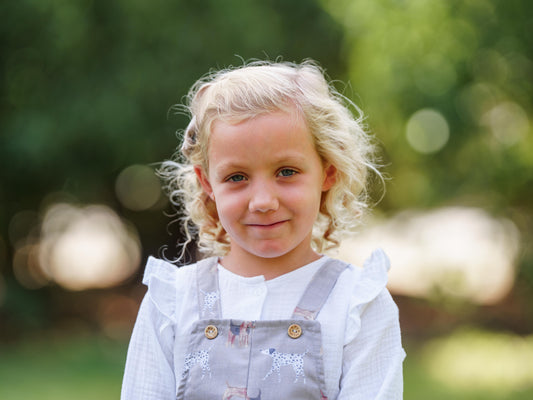 Camisa de niña bambula blanca