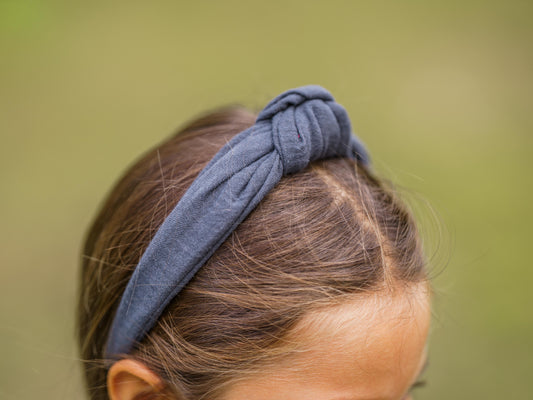 Diadema Nudo Gris Oscuro