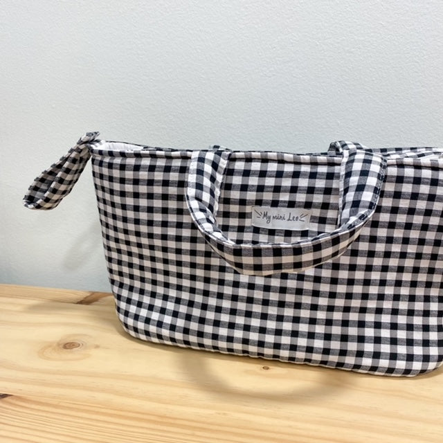 Bolsa de Carro mini vichy negro