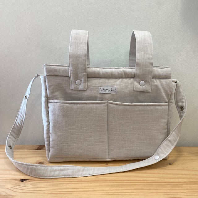 Bolsa de carro lino Beige