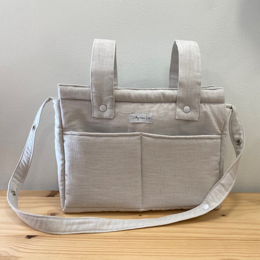 Bolsa de carro lino Beige