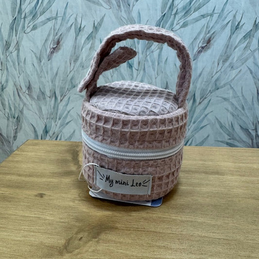 Guardachupete waffle rosa