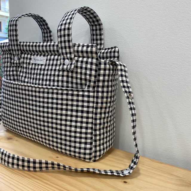 Bolsa de carro Vichy Negro