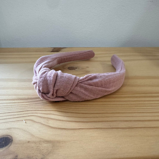 Diadema Nudo Bambula Rosa