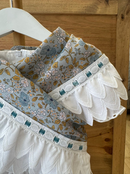 Piquillo Olivia con Tira Bordada